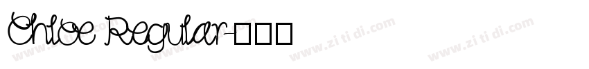 Chloe Regular字体转换